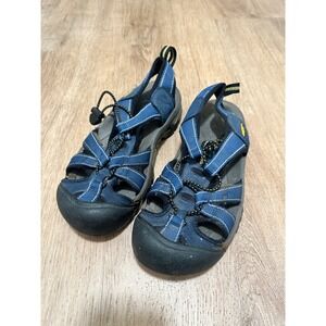 KEEN | Women's Blue Yellow Athletic Travel Outdoor Water Sandals, 6